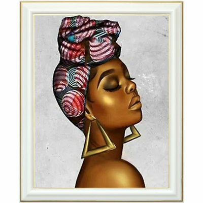 Broderie diamant - Femme Africaine moderne