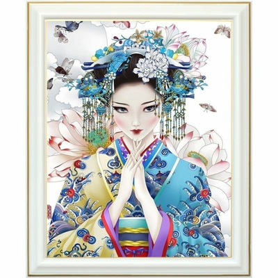 Broderie diamant - Princesse geisha