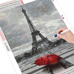 HUACAN-peinture-diamant-th-me-tour-Eiffel-broderie-compl-te-5d-perles-carr-es-noir-rouge
