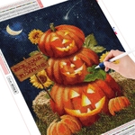 HUACAN-peinture-diamant-th-me-Halloween-broderie-compl-te-5D-bricolage-dessin-anim-mosa-que-citrouille