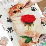 HUACAN-peinture-diamant-chat-mosa-que-broderie-d-animaux-strass-carr-s-ou-ronds-d-coration