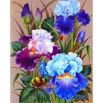 broderie-point-de-croix-iris-fleurs