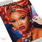 HUACAN-peinture-de-diamant-5D-faire-bricolage-m-me-Portrait-de-femme-africaine-d-coration-de