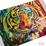 HUACAN-diamant-Kit-de-peinture-tigre-d-cor-la-maison-diamant-mosa-que-Animal-broderie-diamant