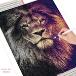 HUACAN-perceuse-compl-te-avec-diamant-peinture-D-coration-de-Lion-ferme-mosa-que-Animal-diamant