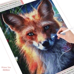 HUACAN-peinture-de-diamant-de-renard-autocollant-mural-en-mosa-que-d-animaux-carr-s-ou