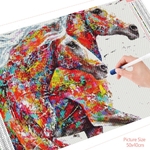 HUACAN-diamant-peinture-cheval-bricolage-diamant-mosa-que-Animal-diamant-broderie-strass-Art-mural-d-coration