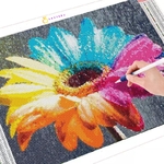 Toile Marguerite multicolore