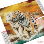 HUACAN-Kit-de-peinture-diamant-tigre-autocollant-mural-broderie-point-de-croix-paysage-de-mer-mosa