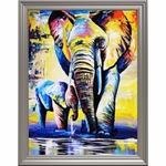 broderie-diamant-éléphant-afrique-multicolore-lartera
