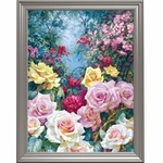 broderie-diamant-forêt-roses-multicolores