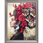 broderie-diamant-Femme-fleur-renard