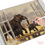 HUACAN-peinture-diamant-l-phant-broderie-Kit-complet-mosa-que-couture-Animal-loisirs-cr-atifs-d