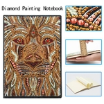 Carnet-de-notes-A5-avec-peinture-diamant-50-Pages-bricolage-Animal-Lion-forme-sp-ciale-broderie