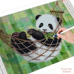 HUACAN-peinture-de-Panda-en-diamant-complet-5D-broderie-avec-couture-image-en-strass-mosa-que
