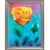 broderie-diamant-fleur-rose-jaune