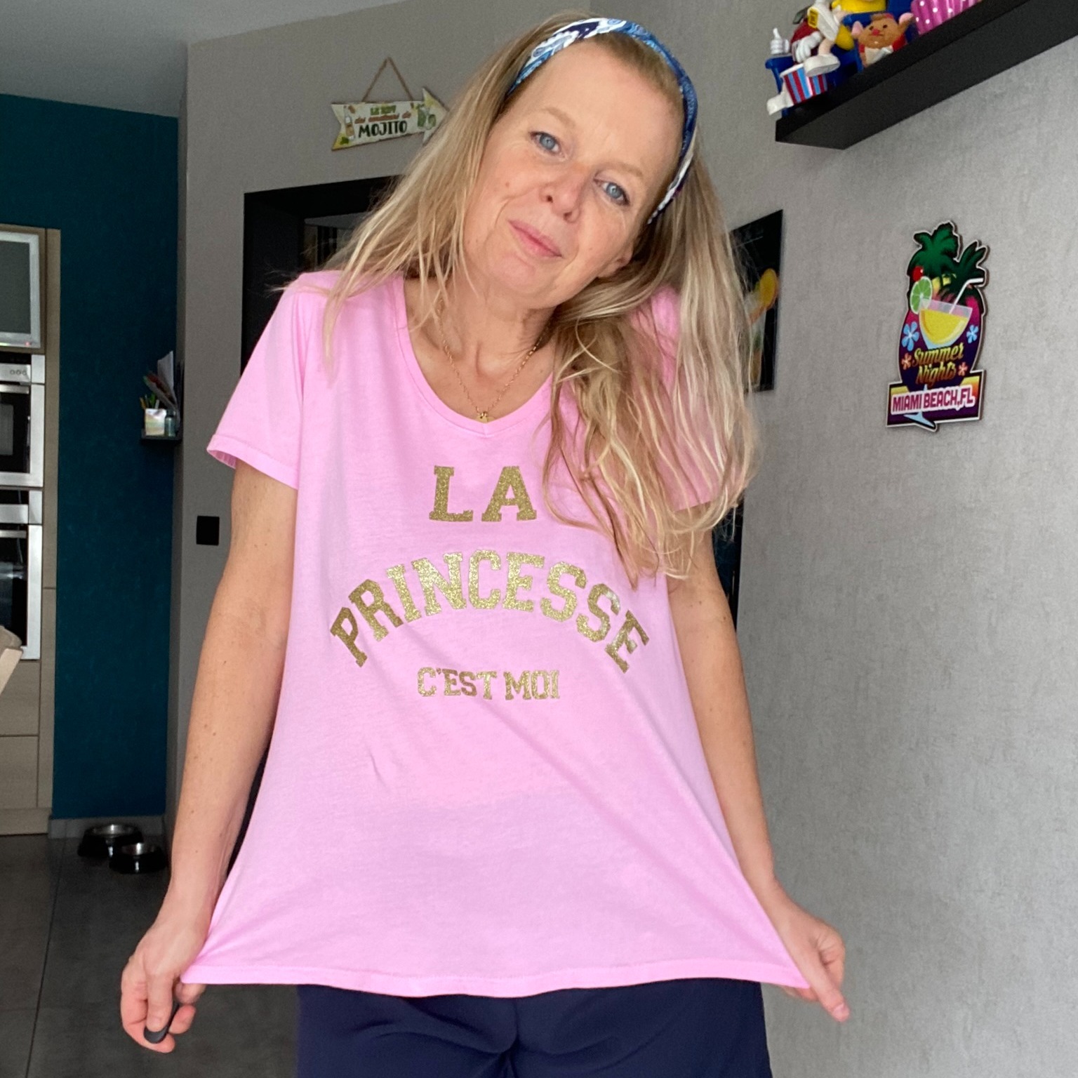 TEE SHIRT PRINCESSE ROSE (2)