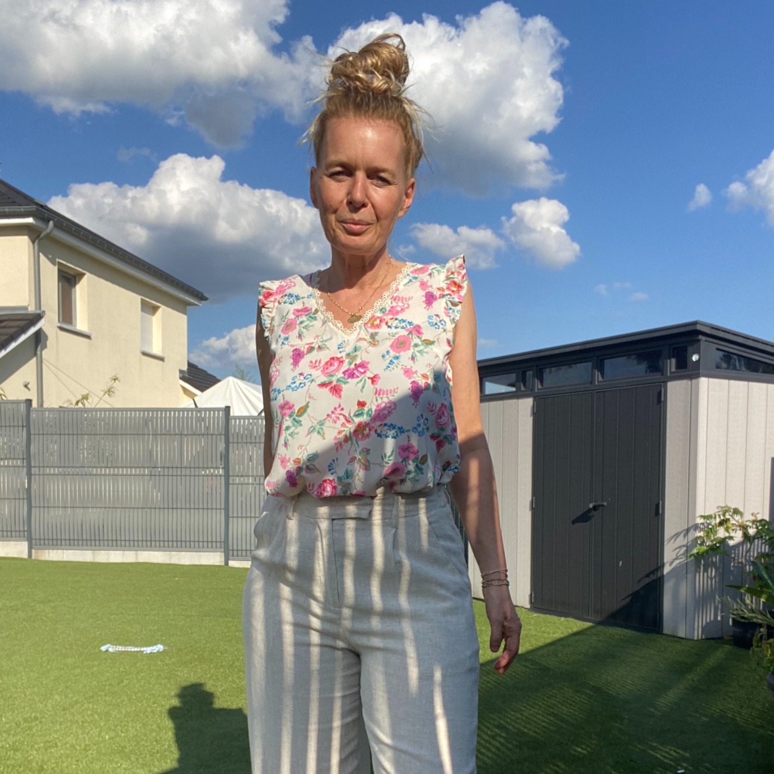 blouse fleurie