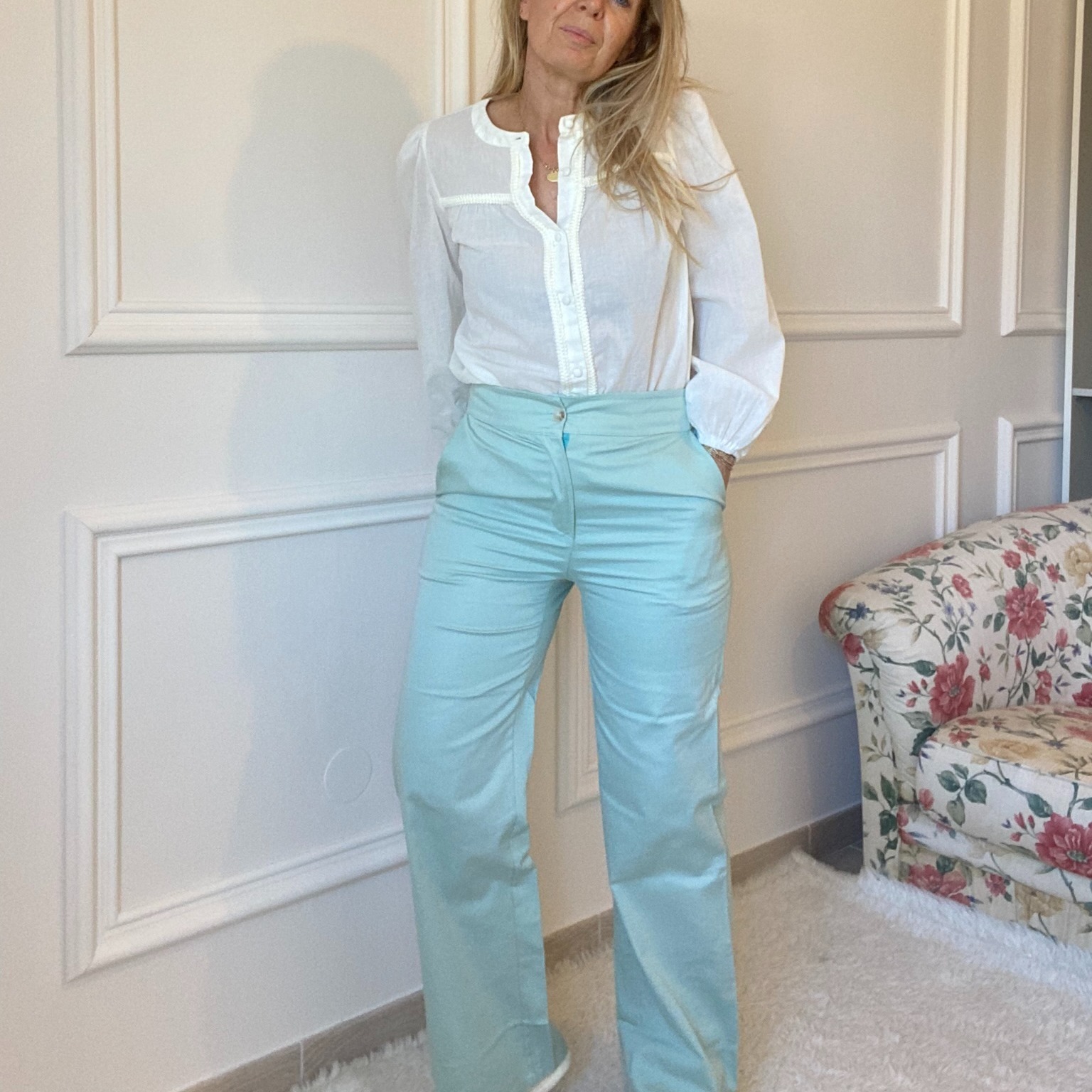 Pantalon vert droit