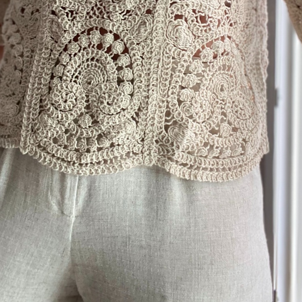 Pantalon en lin beige peace nlove (7)