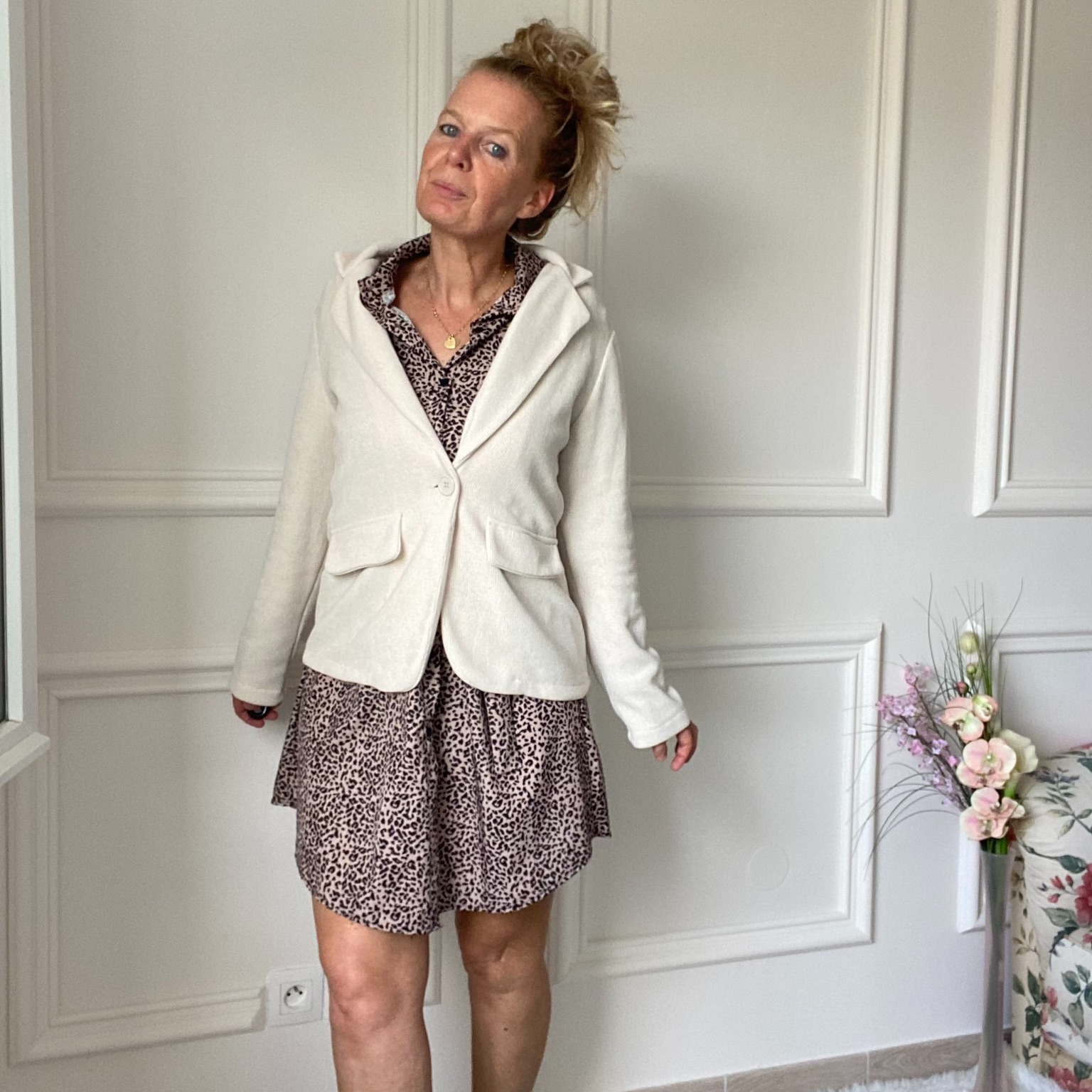 veste souple velours beige carla giannini (16)
