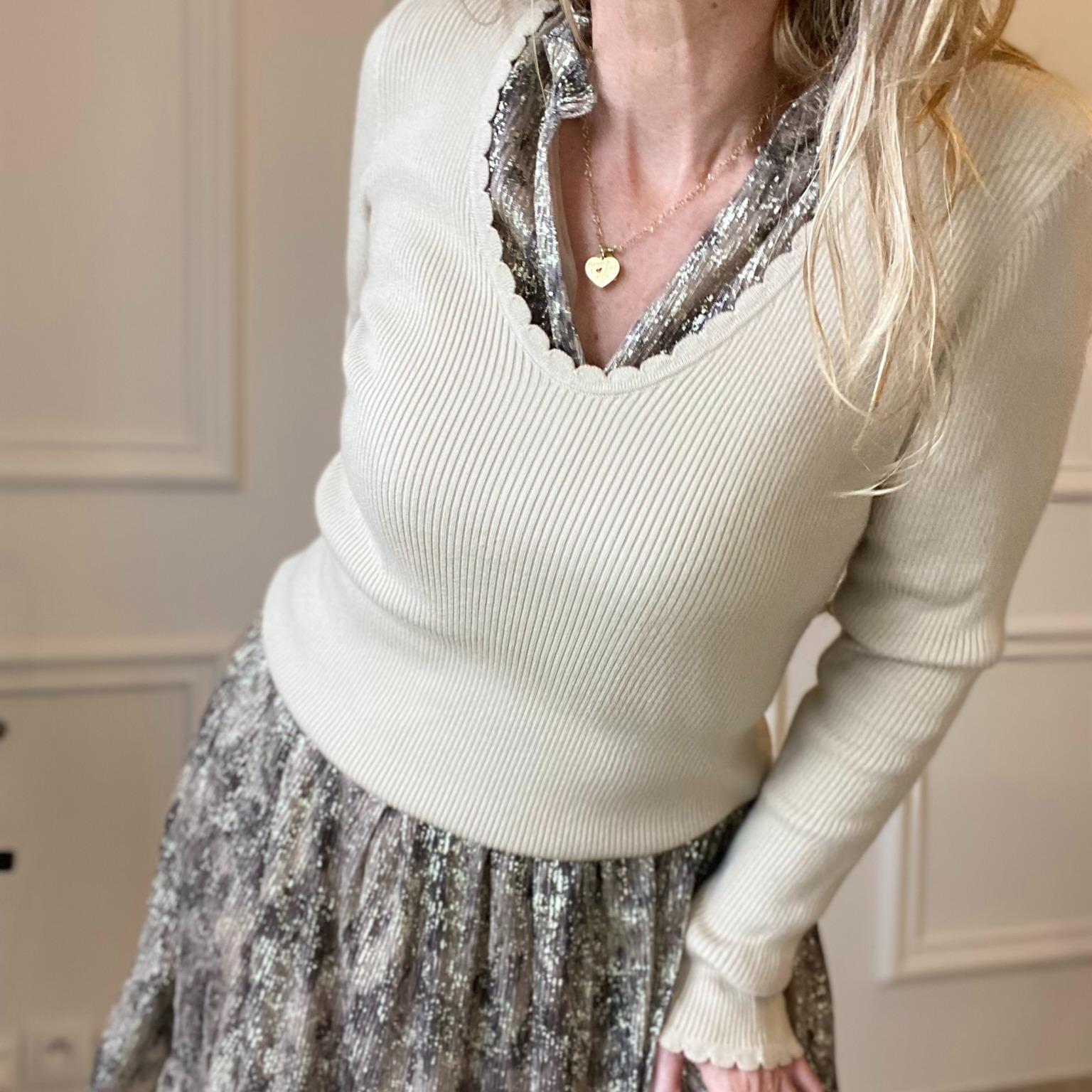 PULL FIN BEIGE PEACENLOVE FESTONNE (5)