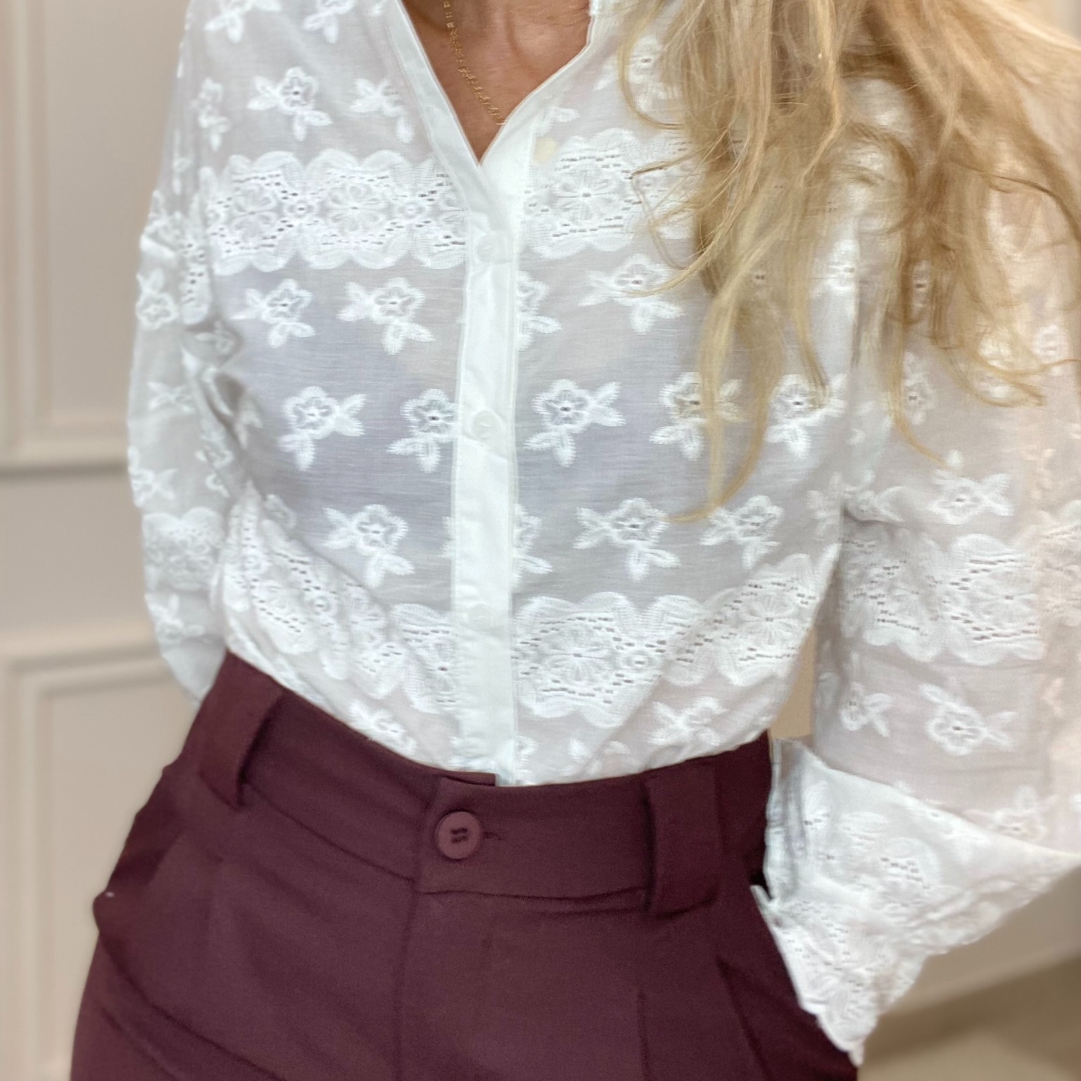 01-peacenlove pantalon bordeau taille haute pinces tailleur (44)