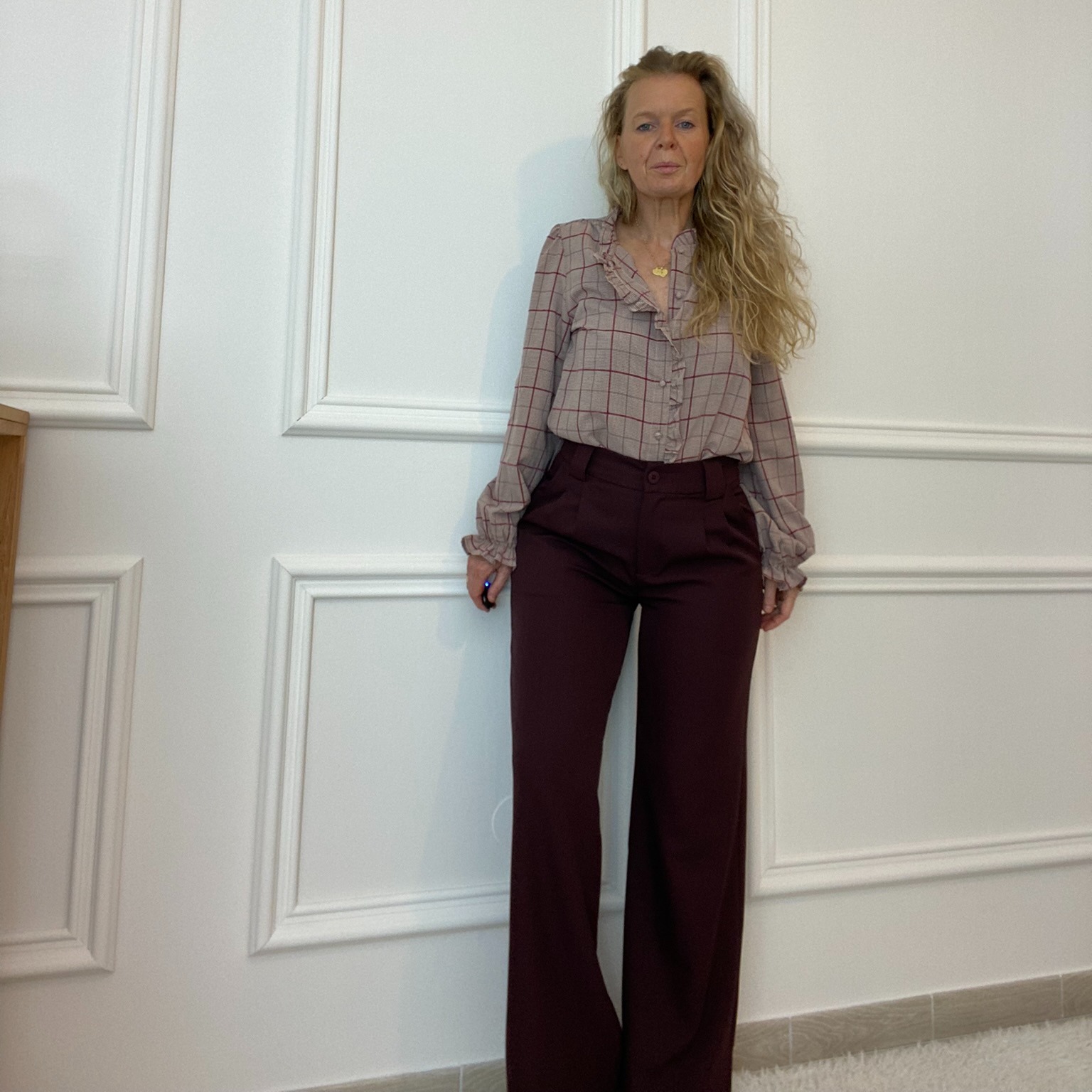 00-peacenlove pantalon bordeau taille haute pinces tailleur.JPEG (5)