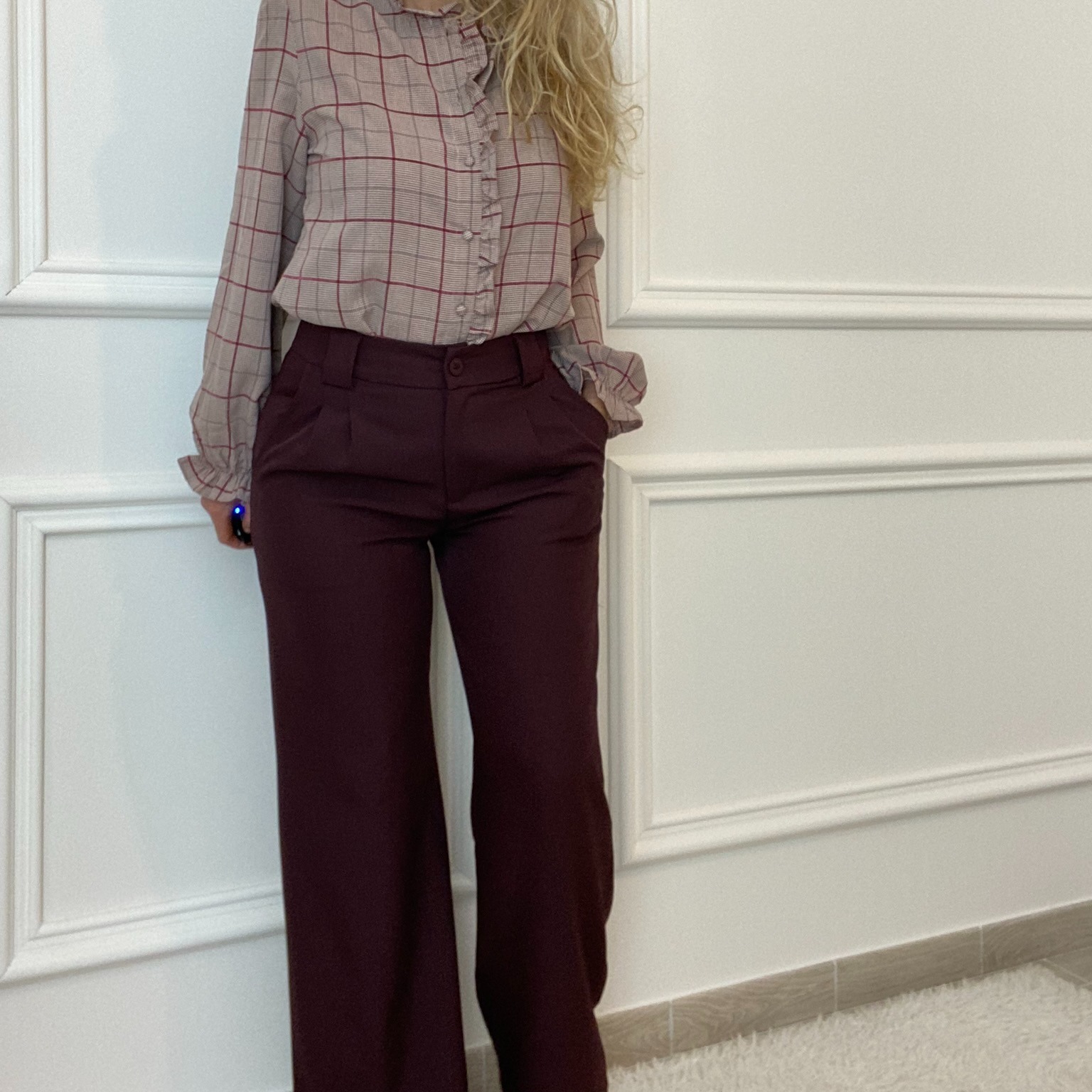 00-peacenlove pantalon bordeau taille haute pinces tailleur.JPEG (4)