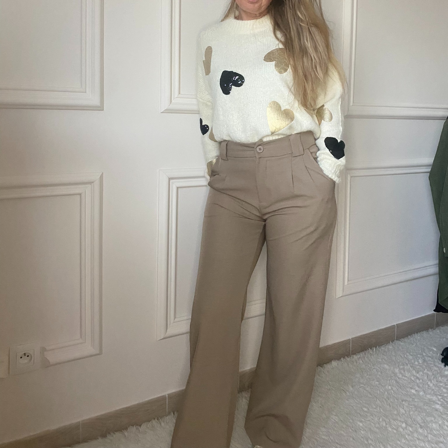 PANTALON TAUPE PEACENLOVE PINCE (3)