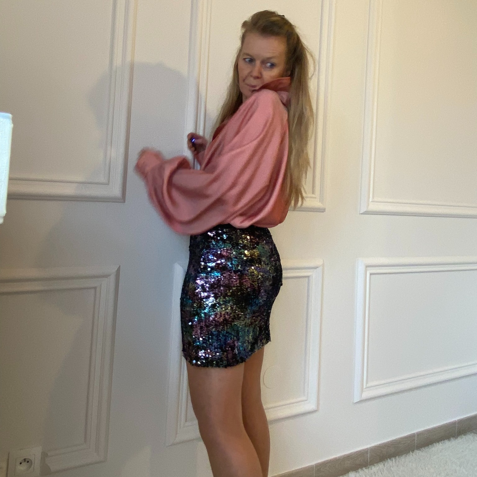 jupe sequins peace nlove brillante fête (5)