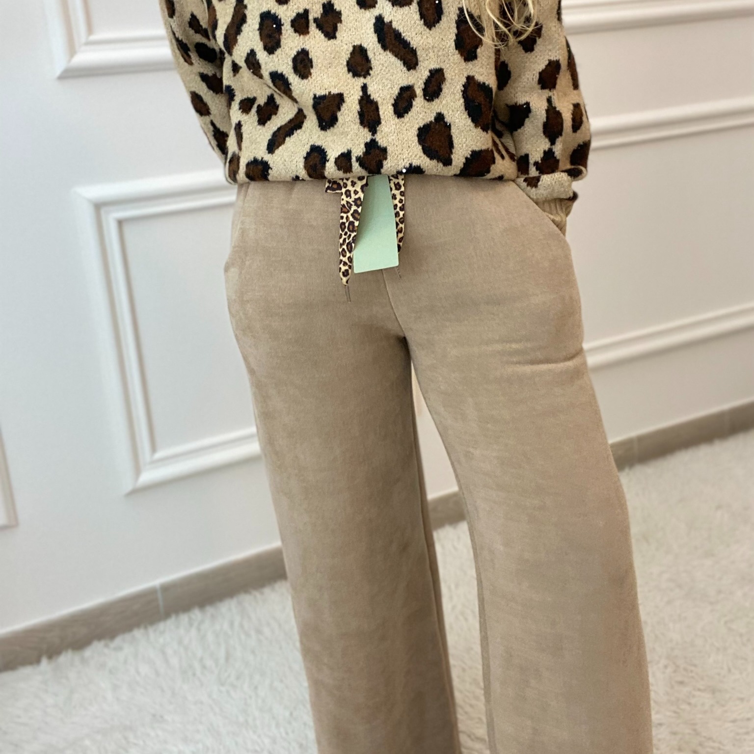 PANTAJOGG CARLA GIANNINI PANTALON POLAIRE JOGG CAMEL (5)