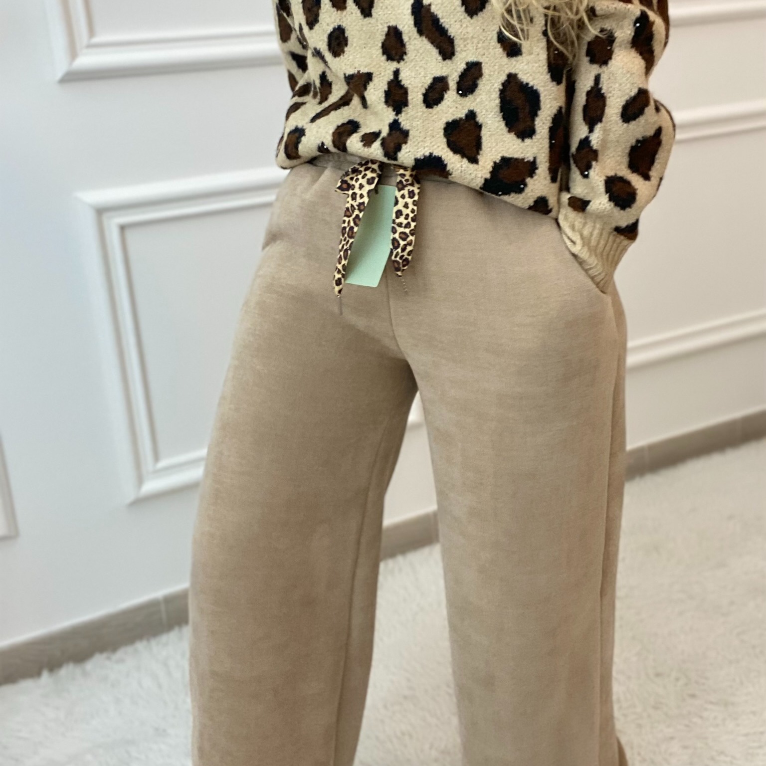 PANTAJOGG CARLA GIANNINI PANTALON POLAIRE JOGG CAMEL (8)