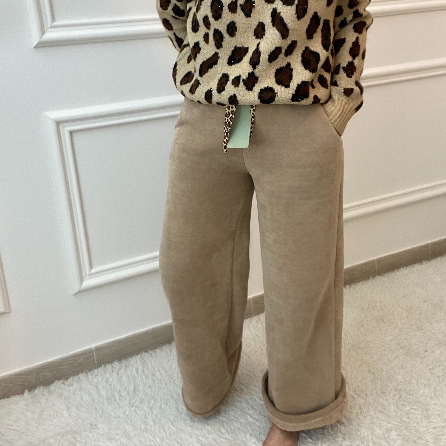 PANTAJOGG CARLA GIANNINI PANTALON POLAIRE JOGG CAMEL (7)