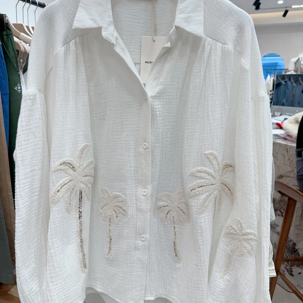 gaze de coton version M sarah john Musy muse vhemise palmier bahamas (3)