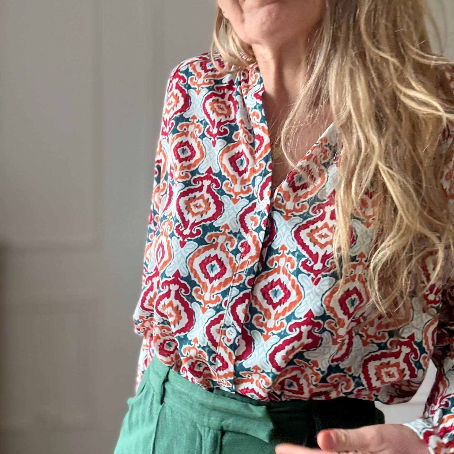 SARAH JOHN - VERSION M - MUSY MUSE AVELINE - Chemise à motif ethnique (4)