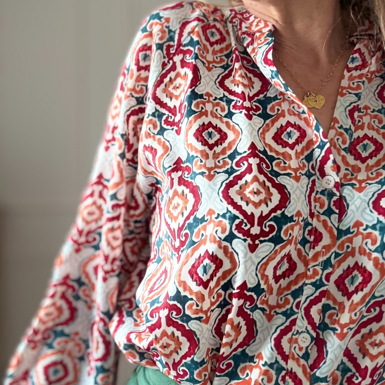 SARAH JOHN - VERSION M - MUSY MUSE AVELINE - Chemise à motif ethnique (2)
