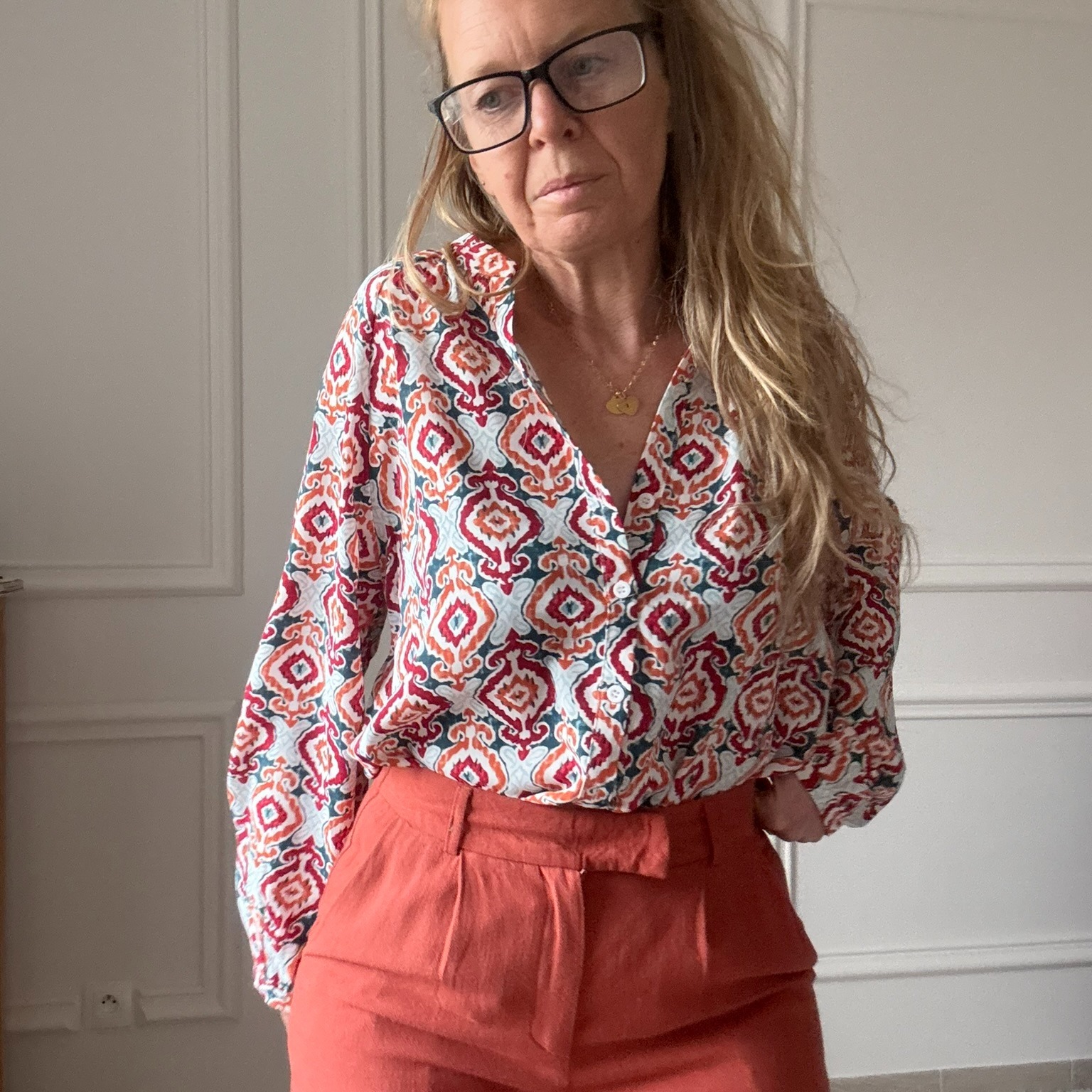 SARAH JOHN - VERSION M - MUSY MUSE AVELINE - Chemise à motif ethnique (21)