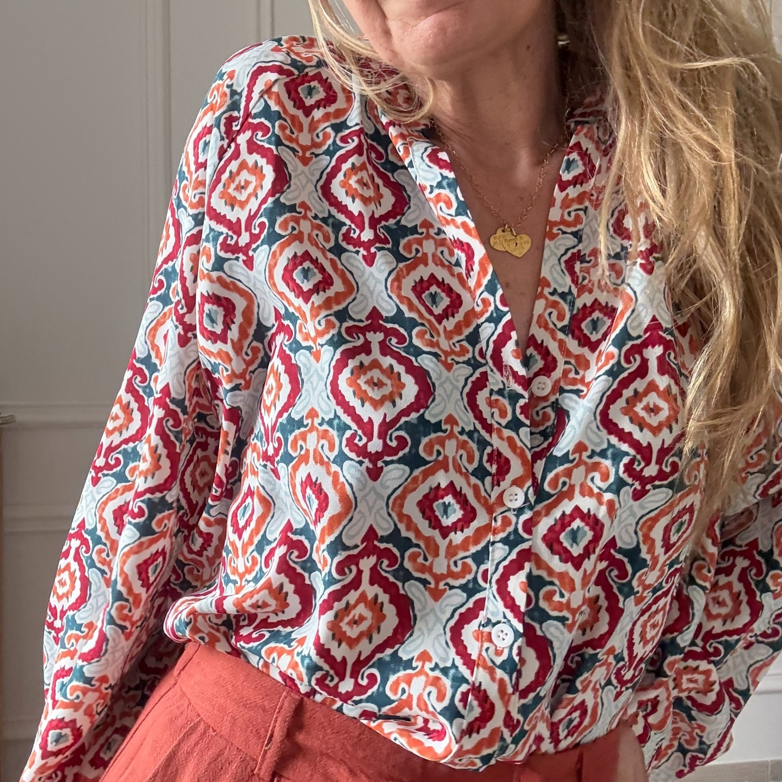 SARAH JOHN - VERSION M - MUSY MUSE AVELINE - Chemise à motif ethnique (18)