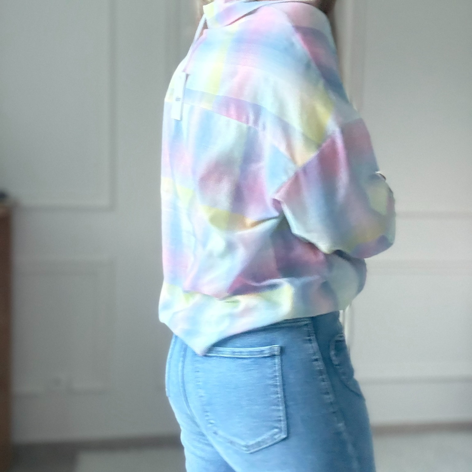 Chemise pastel adilynn arc en ciel rayures (50)