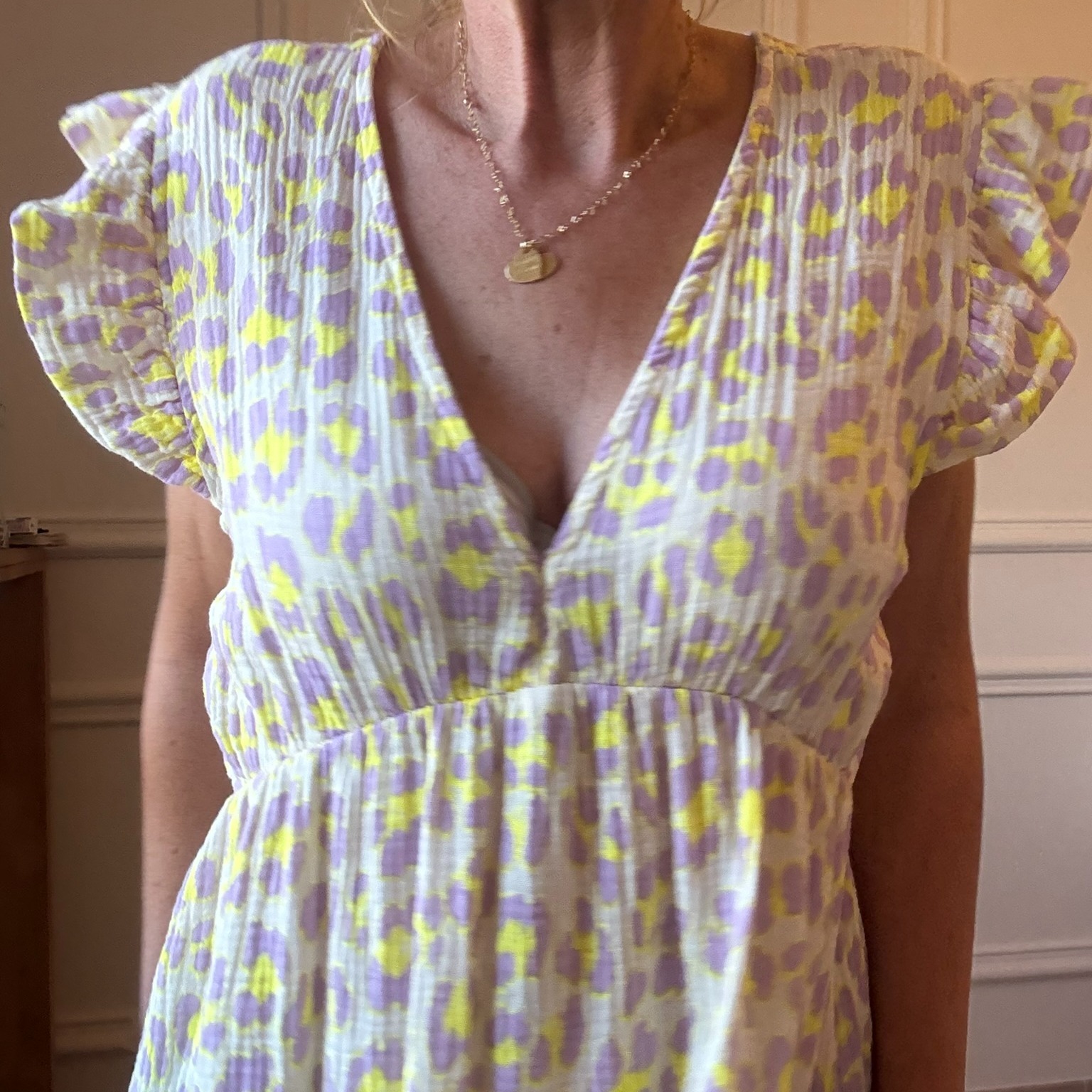 ROBE LONGUE LEO NOELINE EN GAZE DE COTON  (6)