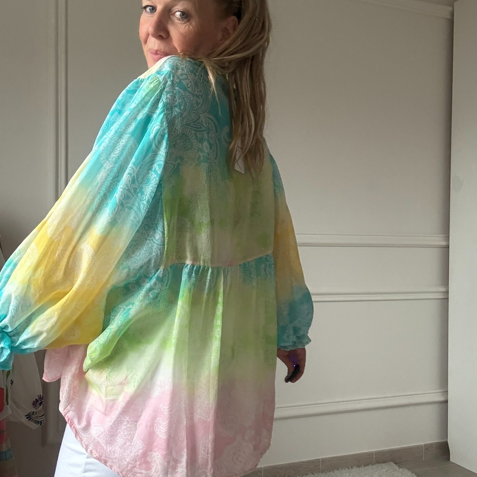 04 BRITANNY BLOUSE EN VOILE DE COTON BANDANA ROSE NOELINE (4)