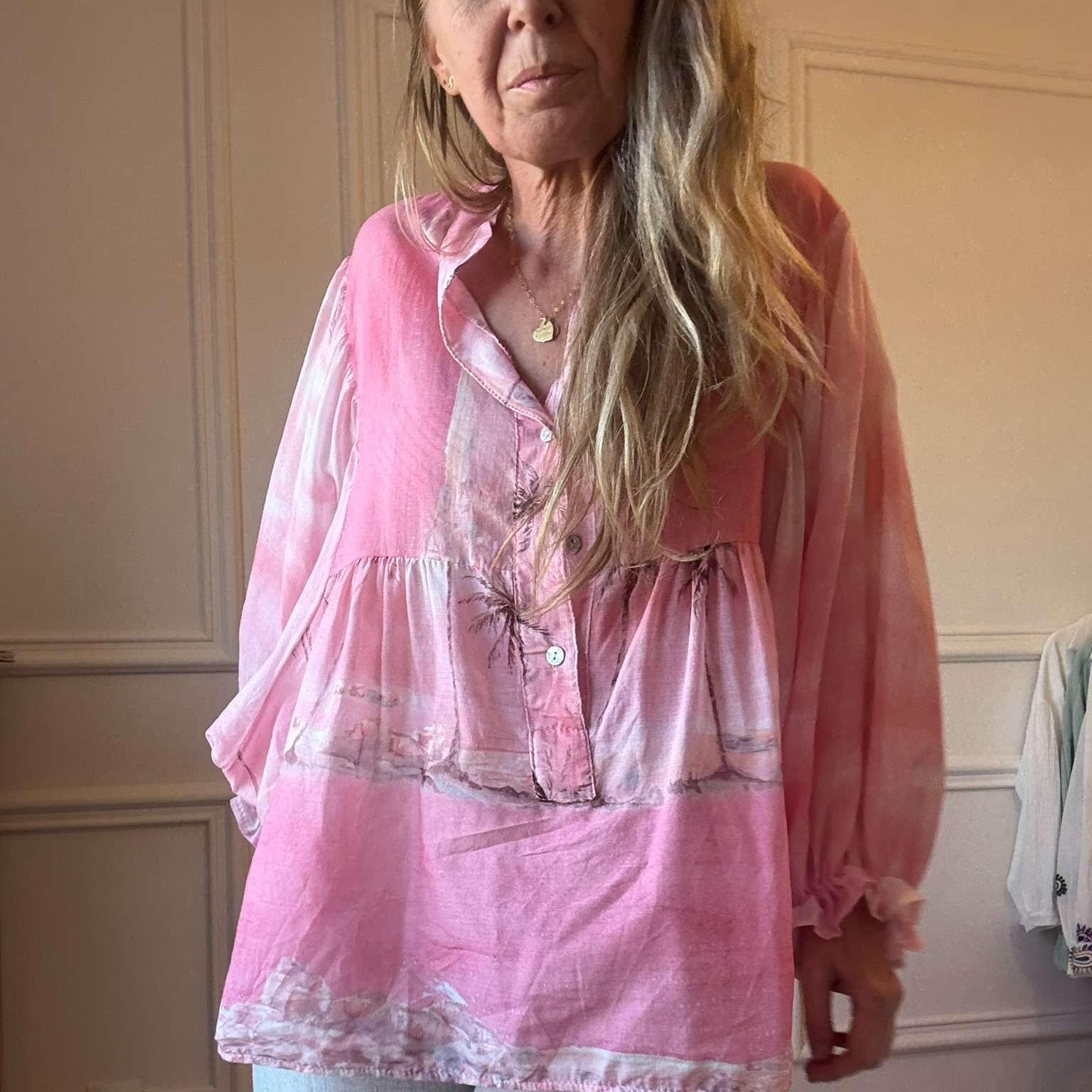 05 VENUS BLOUSE EN VOILE DE COTON PALMIER ROSE NOELINE (6)
