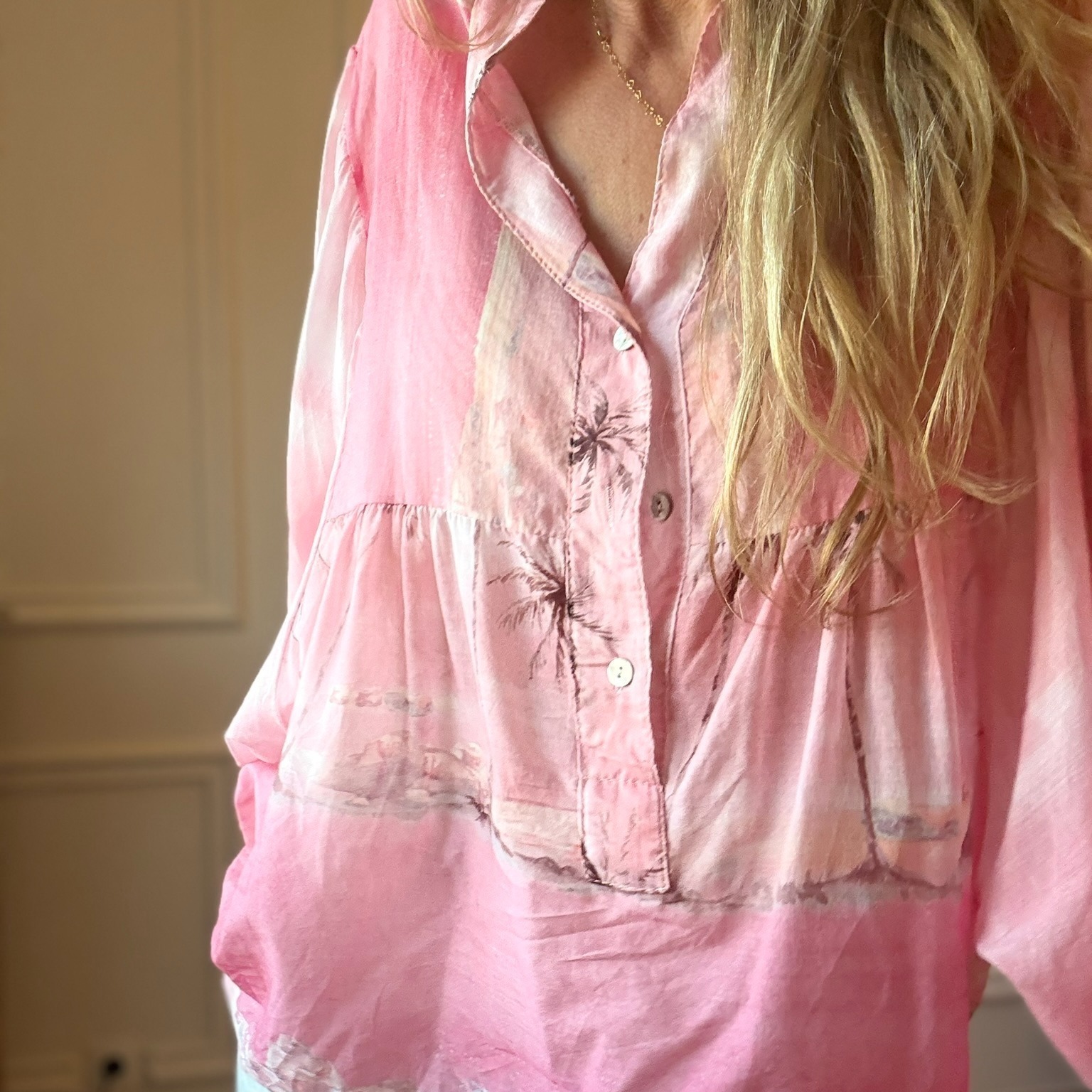 05 VENUS BLOUSE EN VOILE DE COTON PALMIER ROSE NOELINE (5)