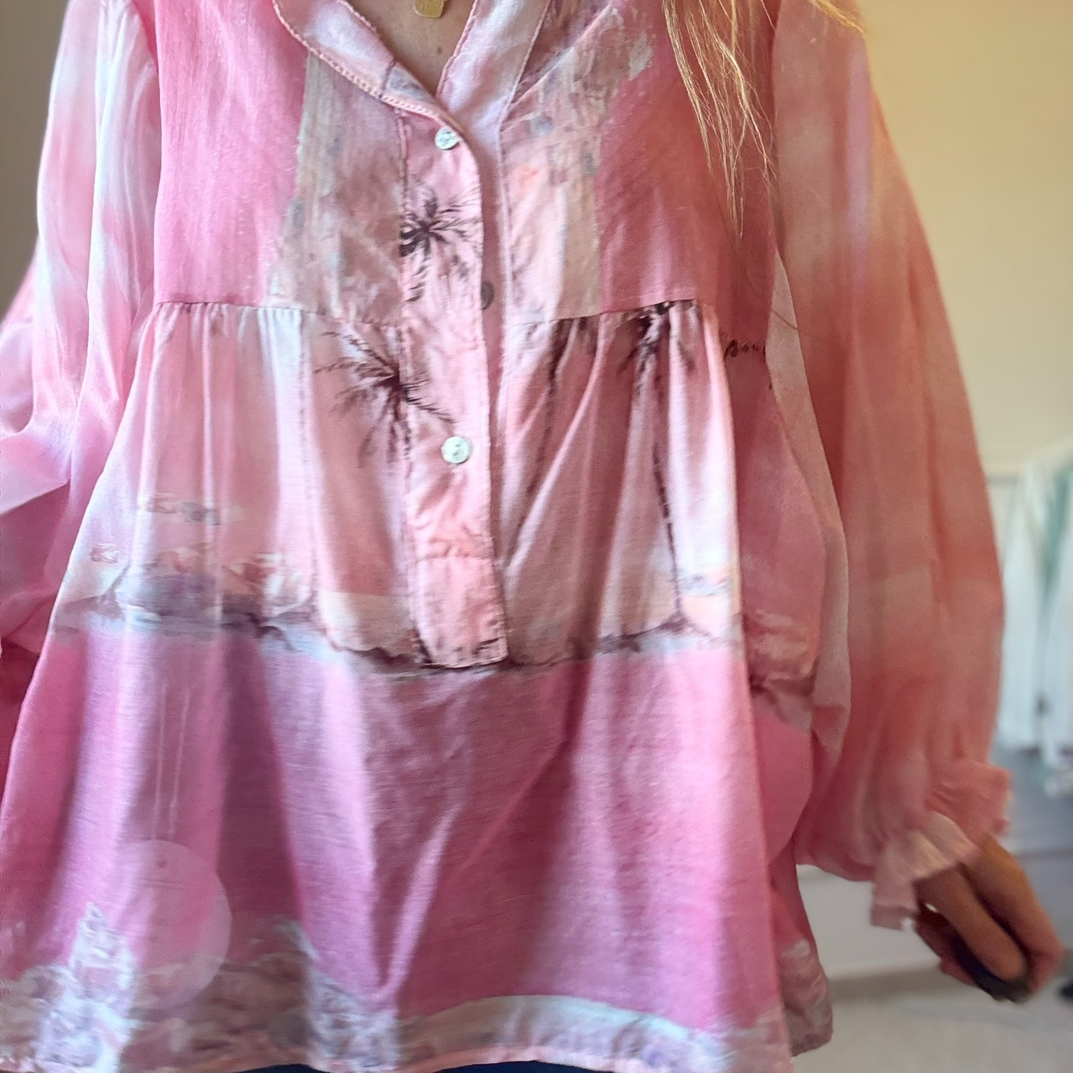 05 VENUS BLOUSE EN VOILE DE COTON PALMIER ROSE NOELINE (2)