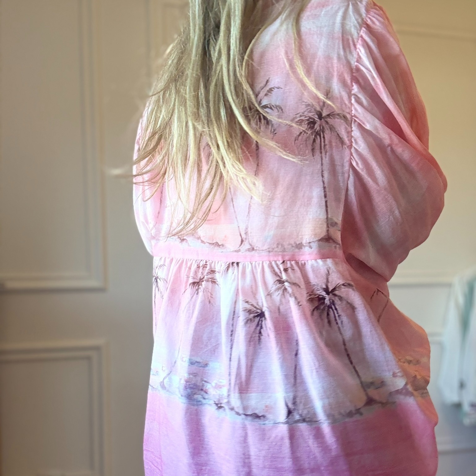 05 VENUS BLOUSE EN VOILE DE COTON PALMIER ROSE NOELINE (3)