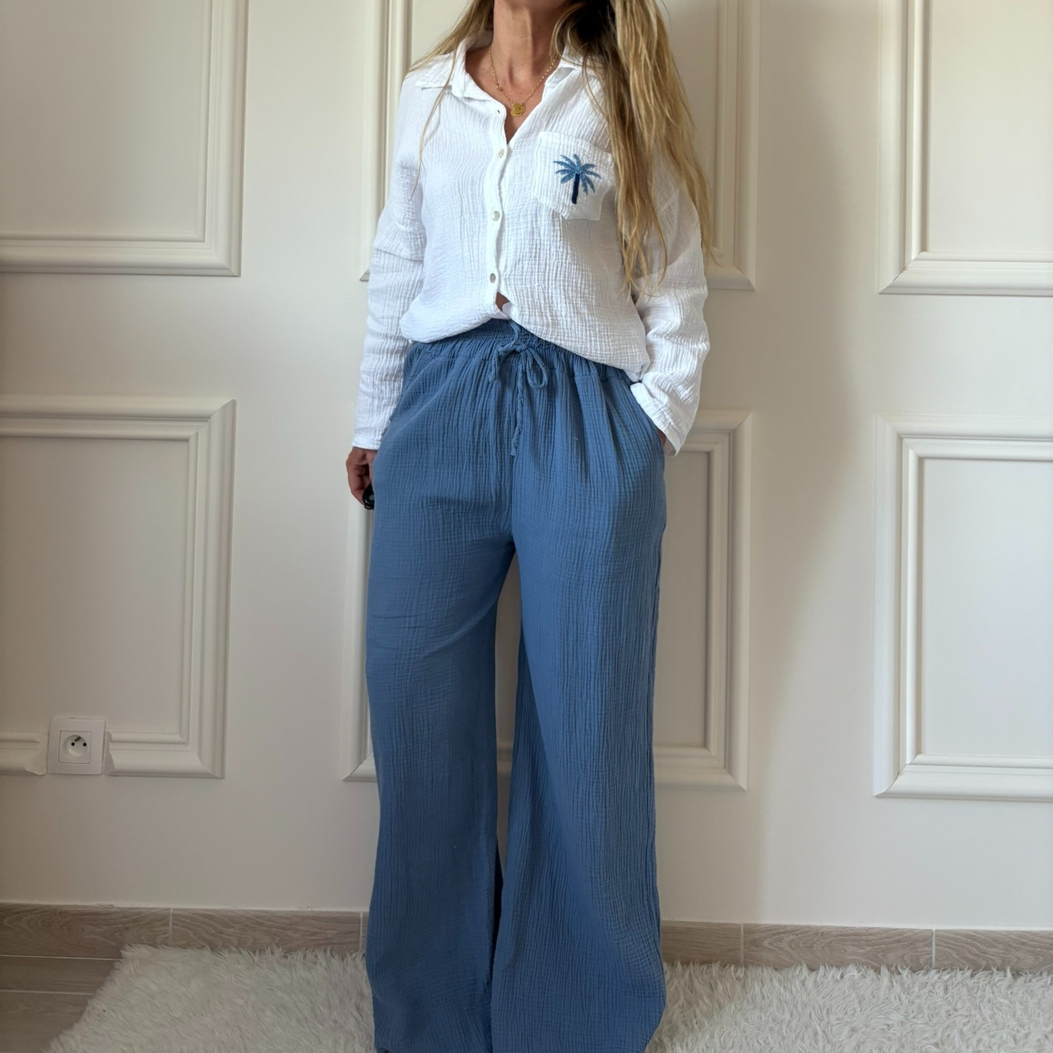 chemise gaze de coton bleu lacomy zelia peace nlove april vintage (12)