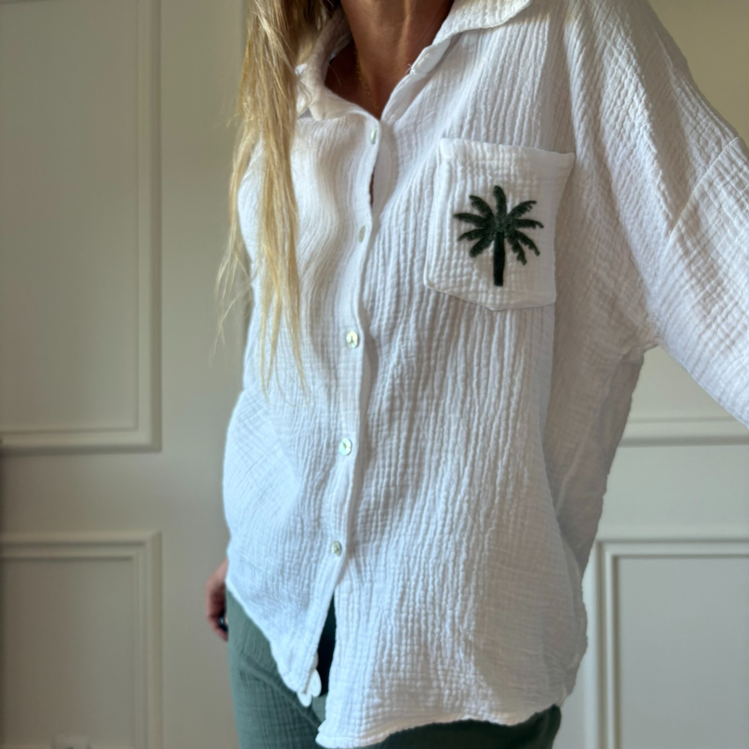 EVASION KAKI chemise palmier gaze de coton kaki lacomy zelia peace nlove april vintage (4)