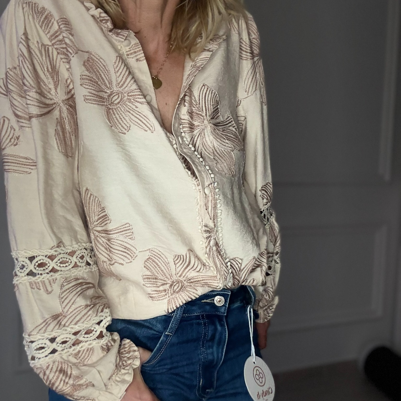 CHEMISE FLEURS BOHEME IN APRIL 1986
