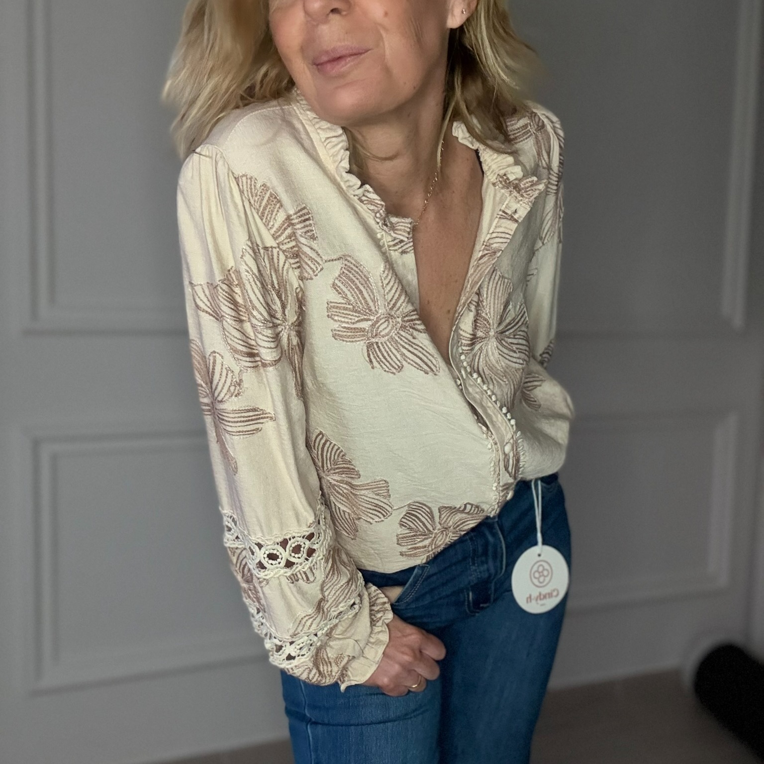 CHEMISE FLEURS BOHEME IN APRIL 1986